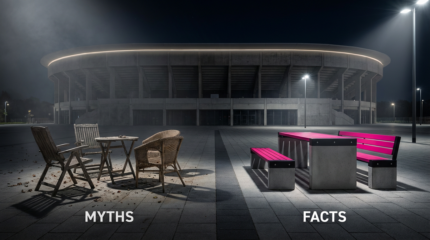 Outdoor Pub Furniture for UK Football Events: Myths vs. Facts