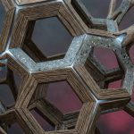 Sustainable Office Furniture - Professional 16:9 hero banner. Ultra high resolution. A conceptual, abstract visual featuring intertwined geometric shapes and natural elements (like wood grain patterns and recycled plastic textures), forming a structured yet organic pattern. The composition suggests the complexity of sustainability, intertwining economic, environmental, and social pillars. A subtle, guiding light in #737373 emanates from key intersections, highlighting connections. The background incorporates muted shades of #E2087E and #000000, creating depth. Style: Fine art photography with a focus on texture and composition, reflecting the authoritative and expert brand voice. Avoid: Generic office scenes, people, or overly literal interpretations.