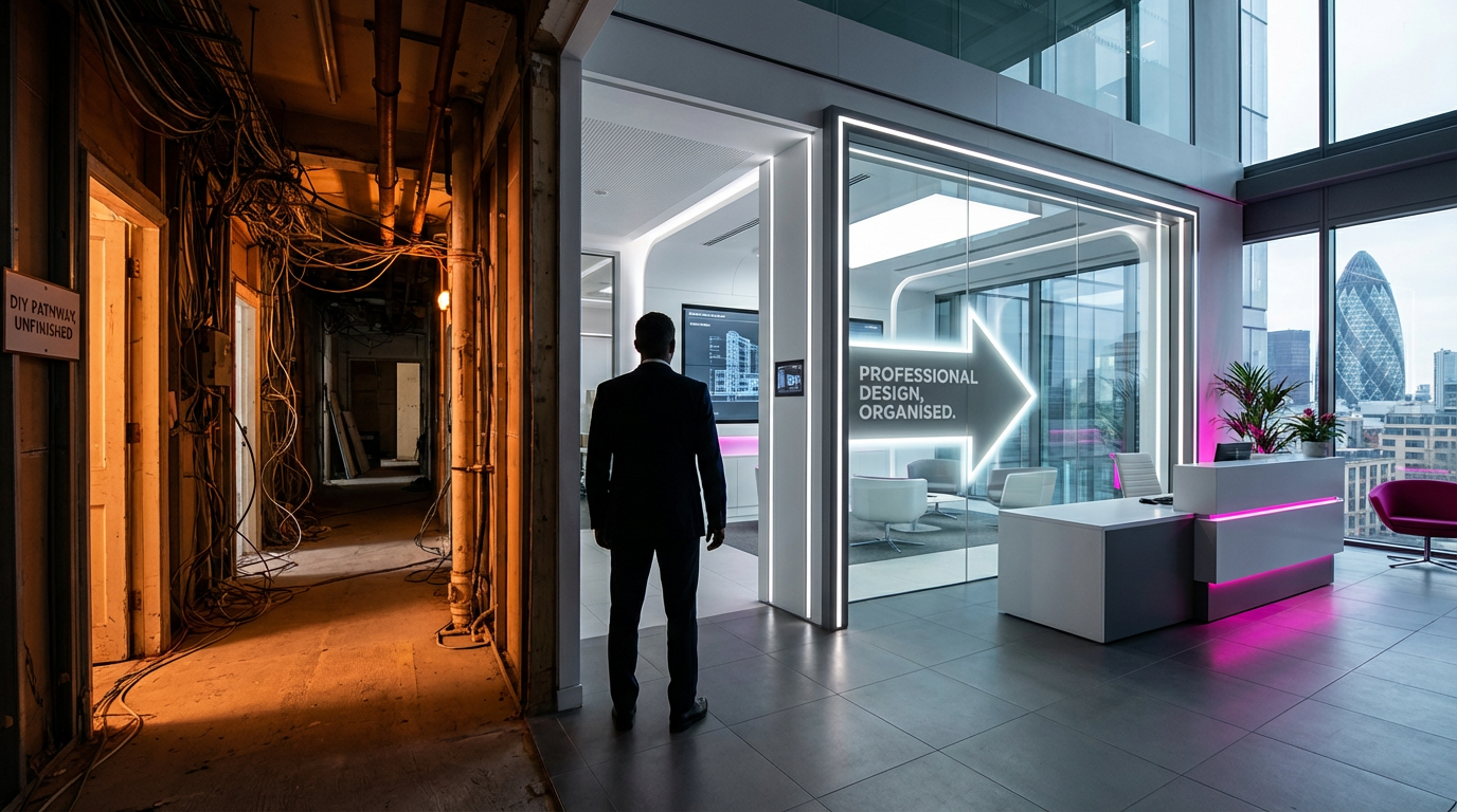 DIY vs Professional Space Design: A Decision Framework for UK Organisations