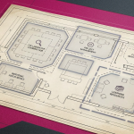 School Furniture Projects Guide 2026 - Professional 16:9 hero banner. Ultra high resolution. An intricately designed blueprint or architectural rendering of a modern, flexible school classroom layout, viewed from an overhead perspective. The blueprint is overlaid with glowing lines and interactive planning elements in accent colour #737373, highlighting zones for collaborative learning, individual study, and flexible seating. On the blueprint, small, stylised icons represent various tools and resources: a magnifying glass for compliance, a gear for project management, and a stack of books for learning. The background is a subtly textured surface in primary colour #E2087E, with complementary accents in #000000. The overall mood is authoritative and organised, reflecting precision and strategic planning. Style: Architectural photography with digital overlay elements. Avoid: Groups around holographic tables, generic tech aesthetics, text overlays, cold blue tones, stock photo clichés.